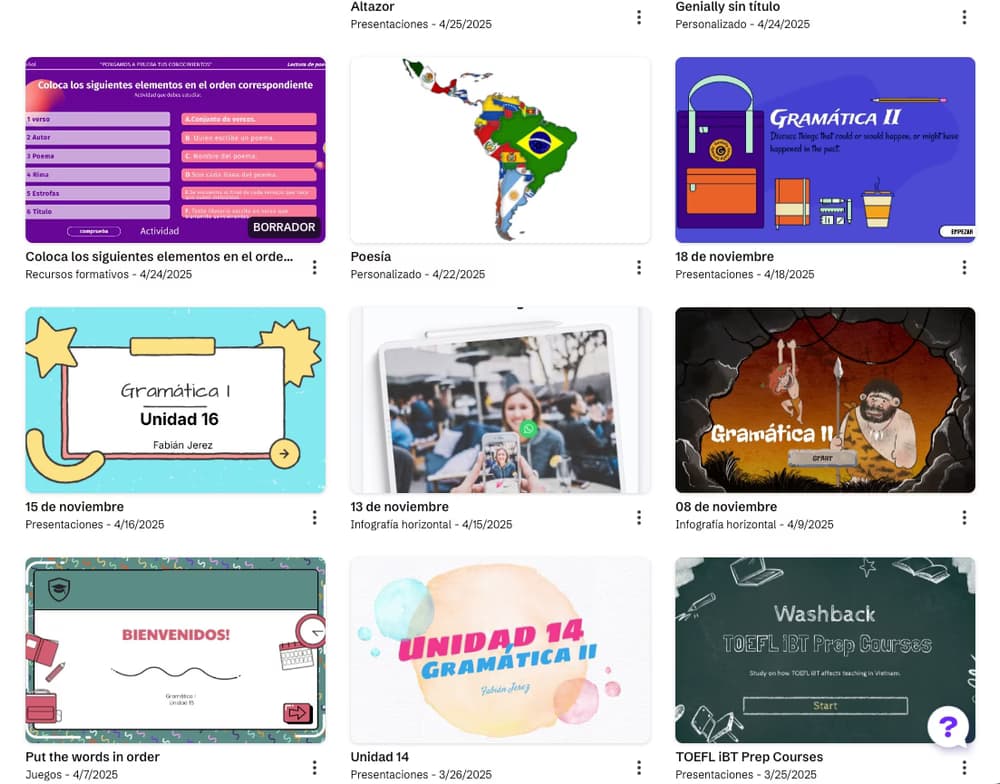 Spanish learning materials by Jose