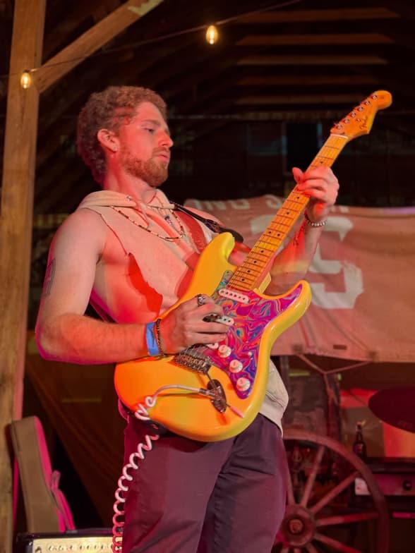 Ethanenjoying a hobby outside teaching