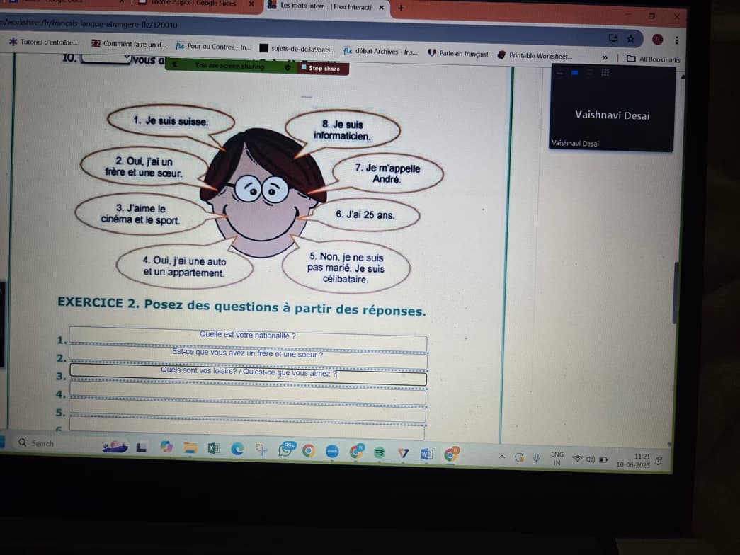 Ruta conducting a lesson