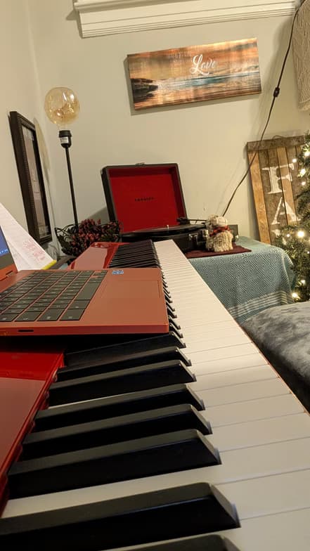 Piano learning materials by Rachael