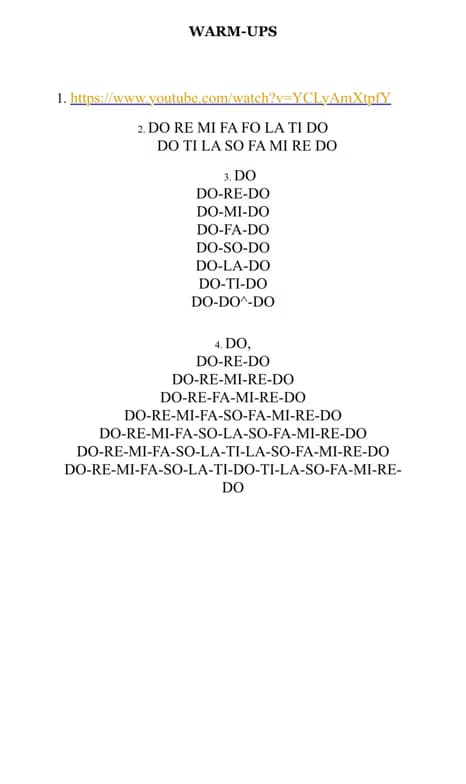 Singing learning materials by Navya