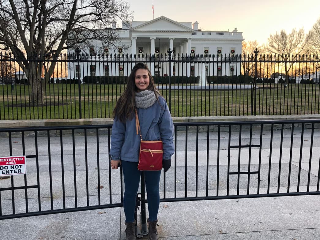 Travel snapshot of Jessica during a trip