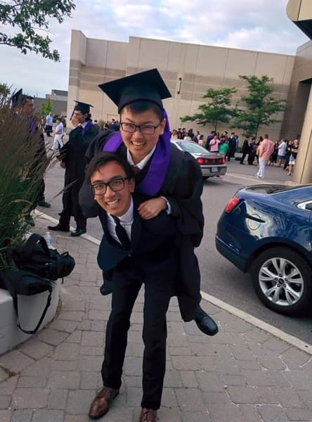 Graduation ceremony photo of Emily