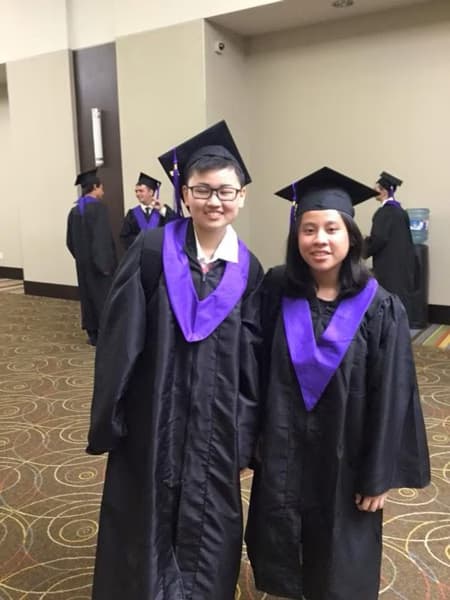 Graduation ceremony photo of Emily