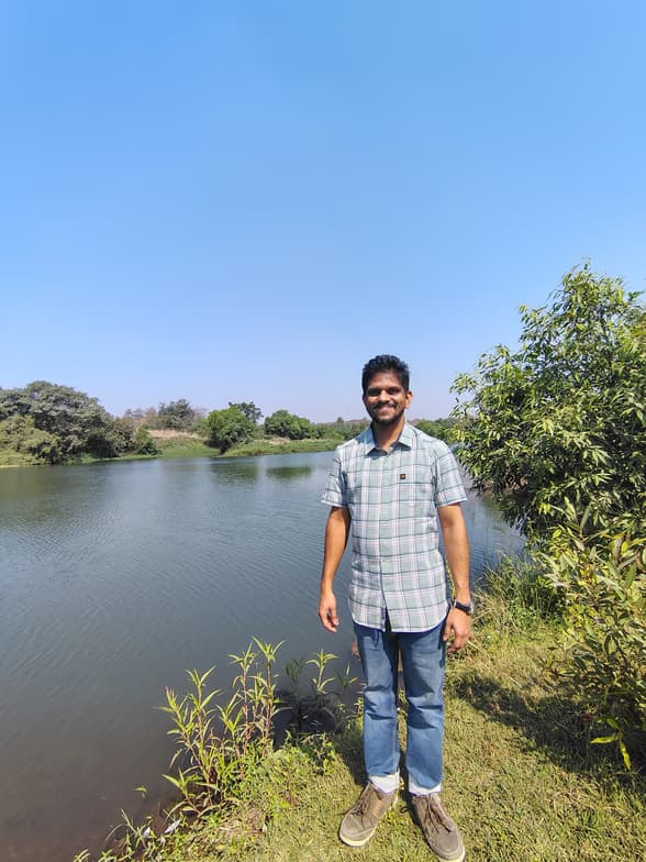 Travel snapshot of Chaitanya during a trip