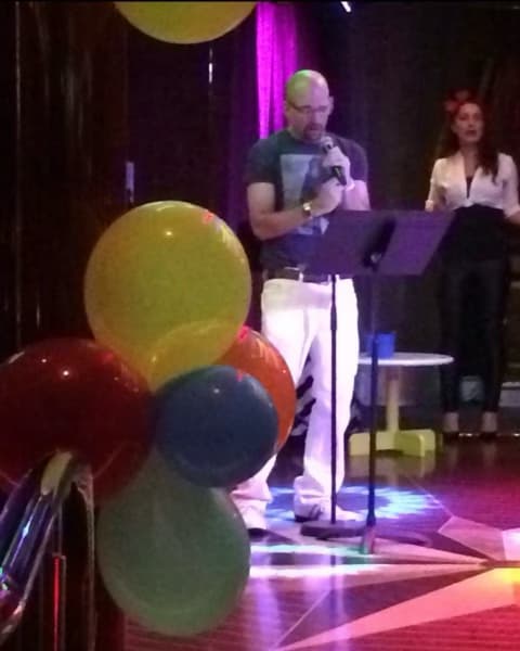 Travel snapshot of Michael during a trip