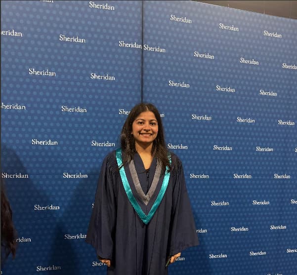 Graduation ceremony photo of Stuti