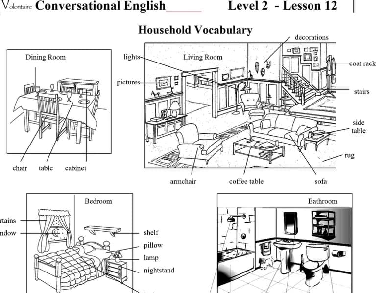 English learning materials by Claurina