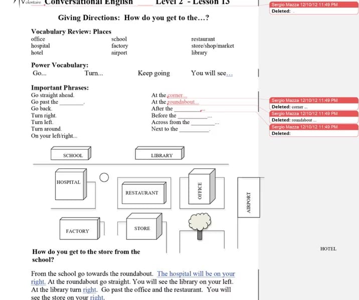 English learning materials by Claurina