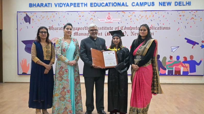 Graduation ceremony photo of Srishti