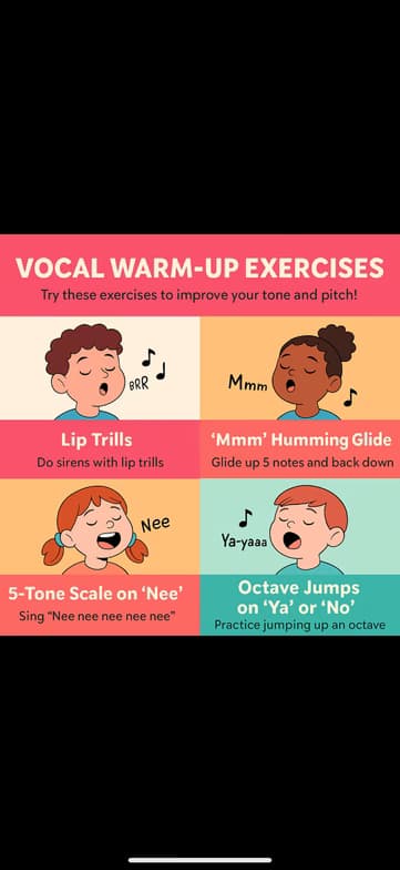 Singing learning materials by Andi