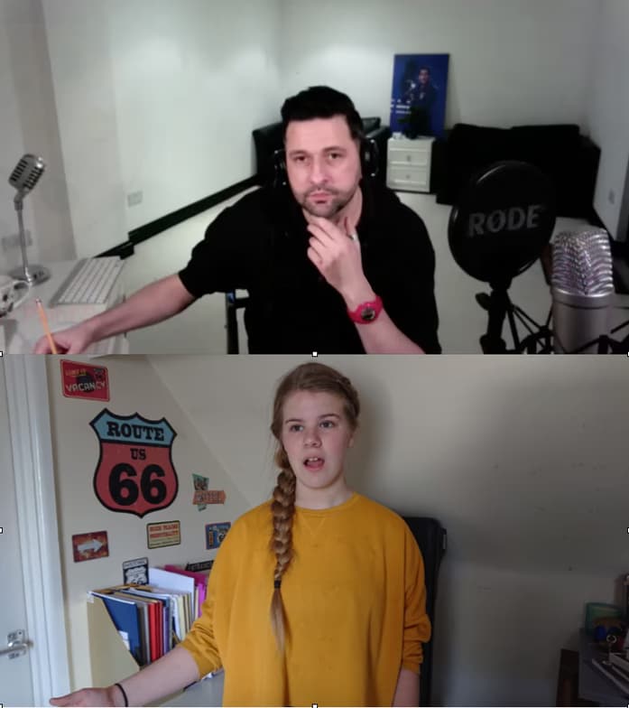 Damon conducting a lesson