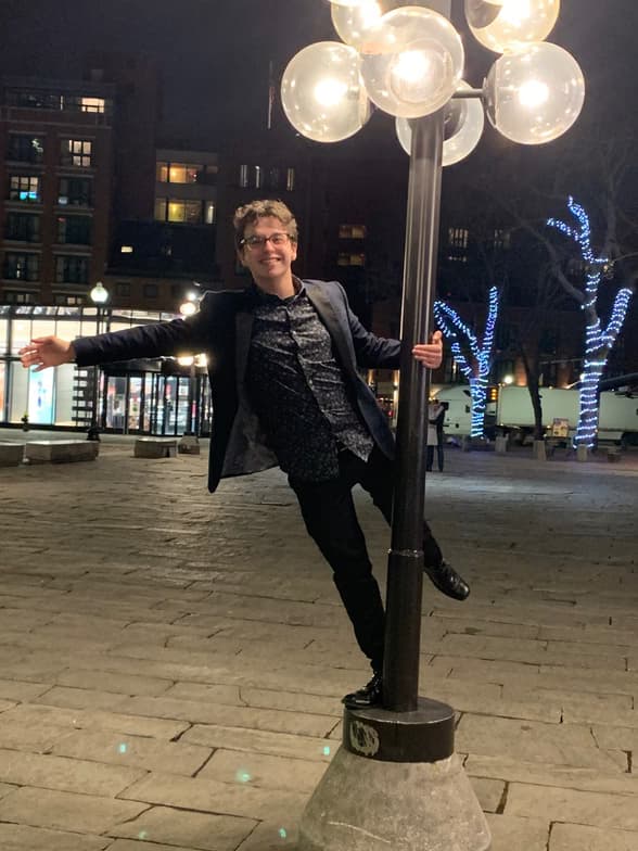 Travel snapshot of Nathan during a trip