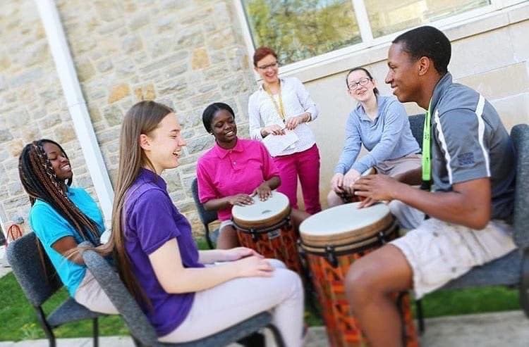 Ms. Andrea/Andy conducting a lesson