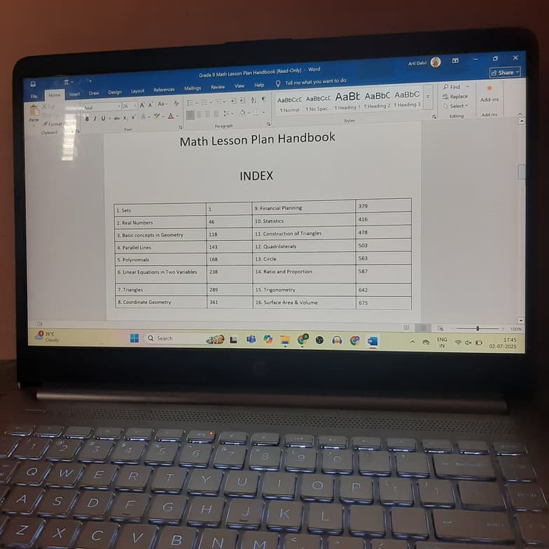 Mathematics learning materials by Arti