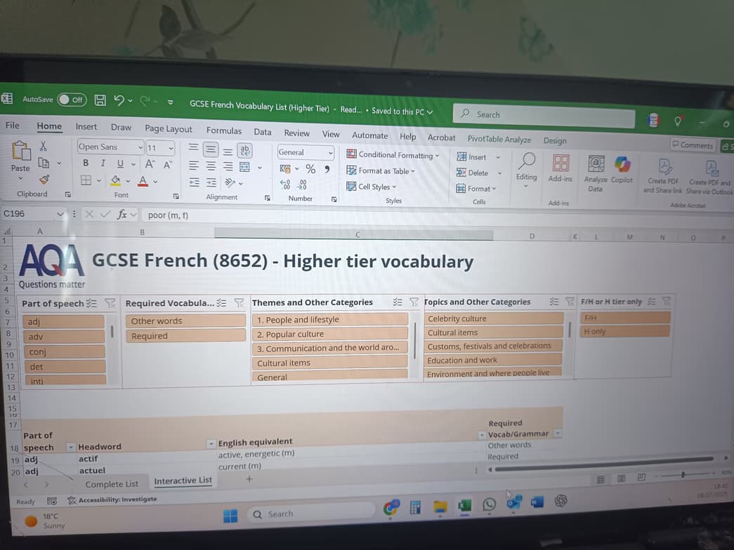 French learning materials by Lucy