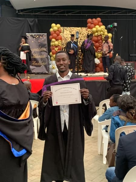 Graduation ceremony photo of Hope