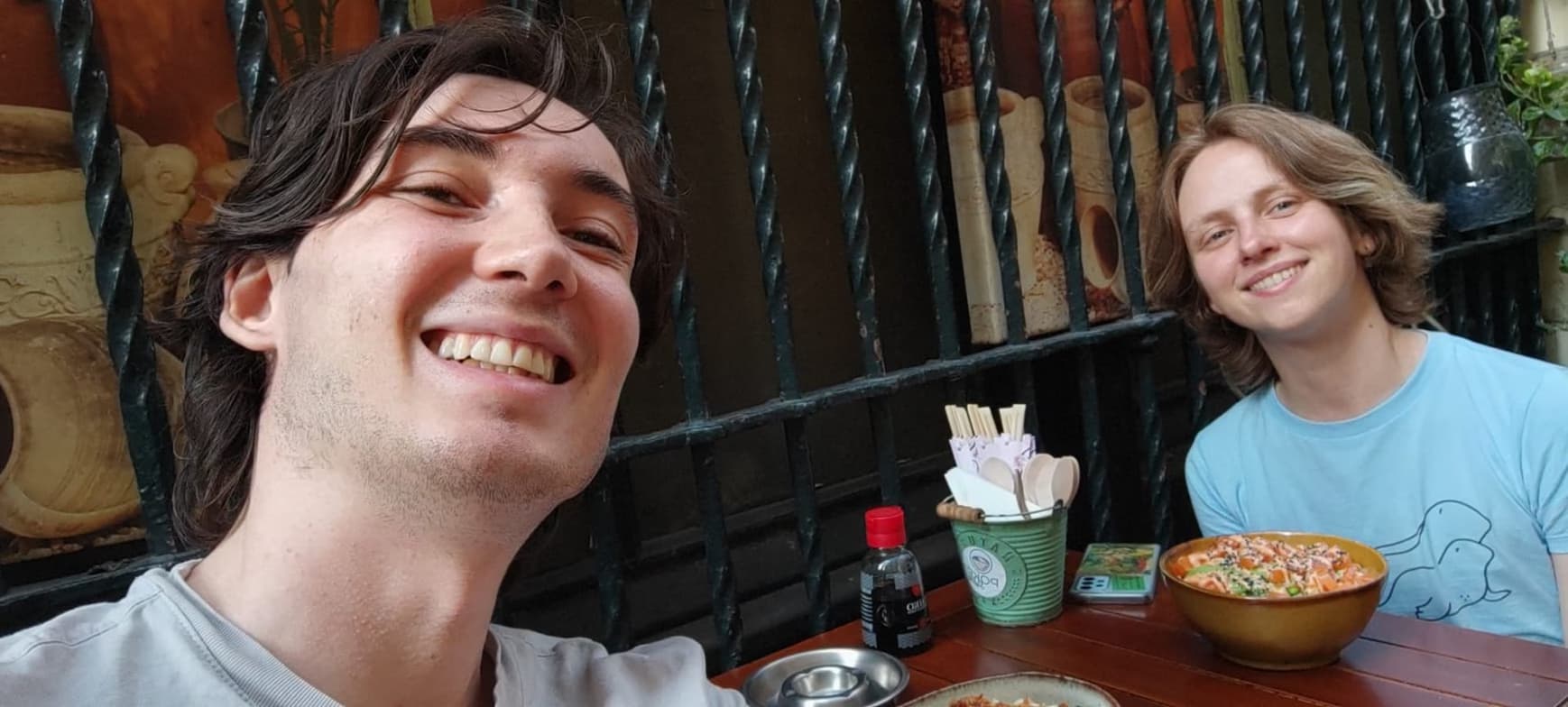 Travel snapshot of Paul during a trip