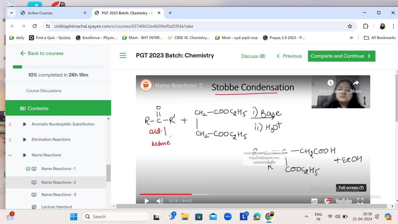 Chemistry learning materials by Tanya