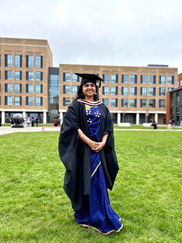 Graduation ceremony photo of Maria