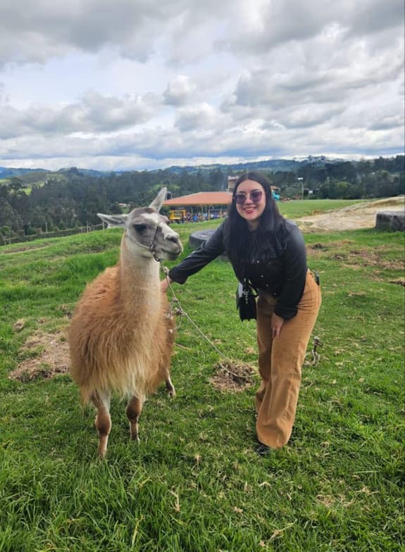 Travel snapshot of Lorena during a trip