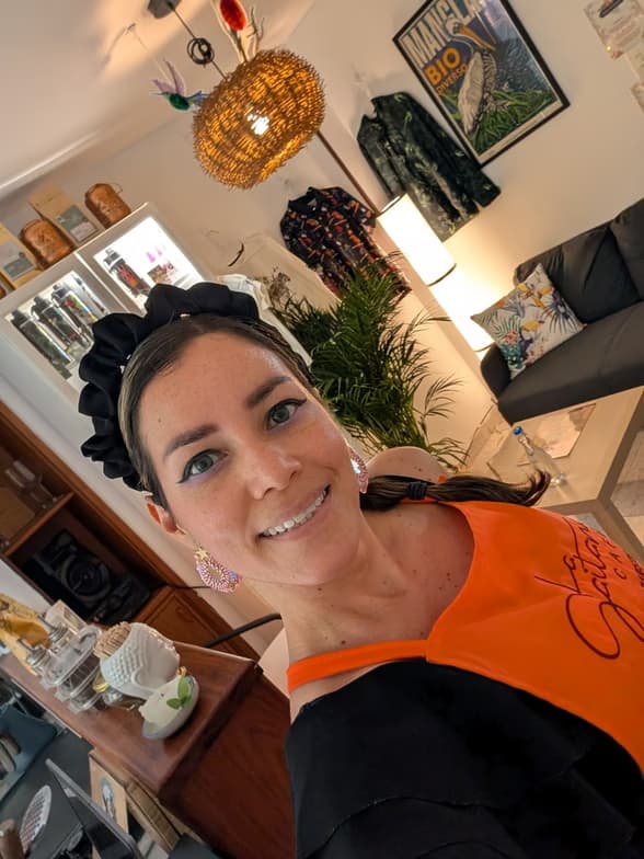 Adriana enjoying a hobby outside teaching