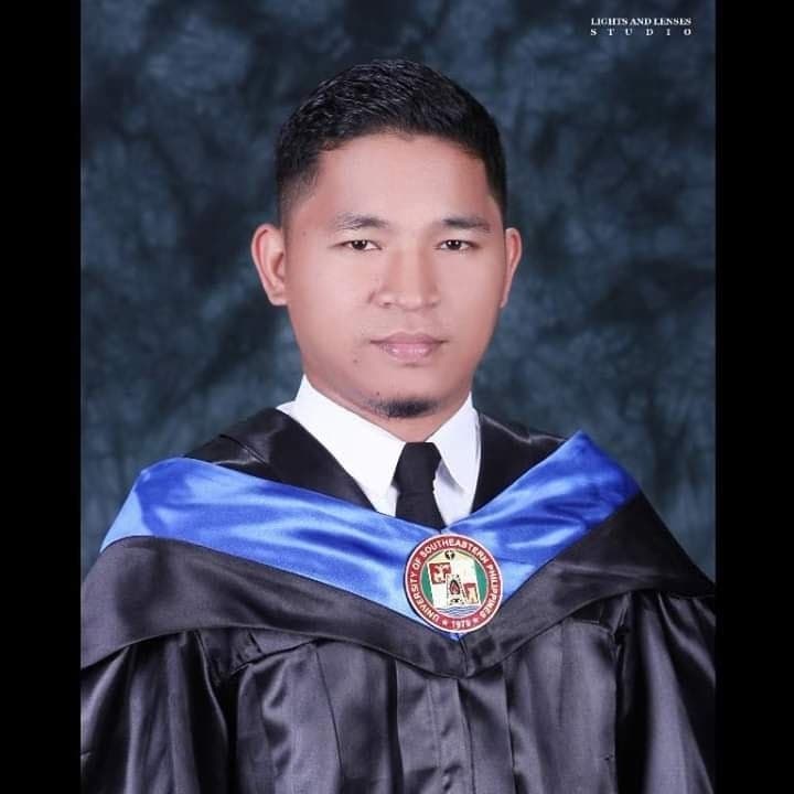 Graduation ceremony photo of Bernard Jess