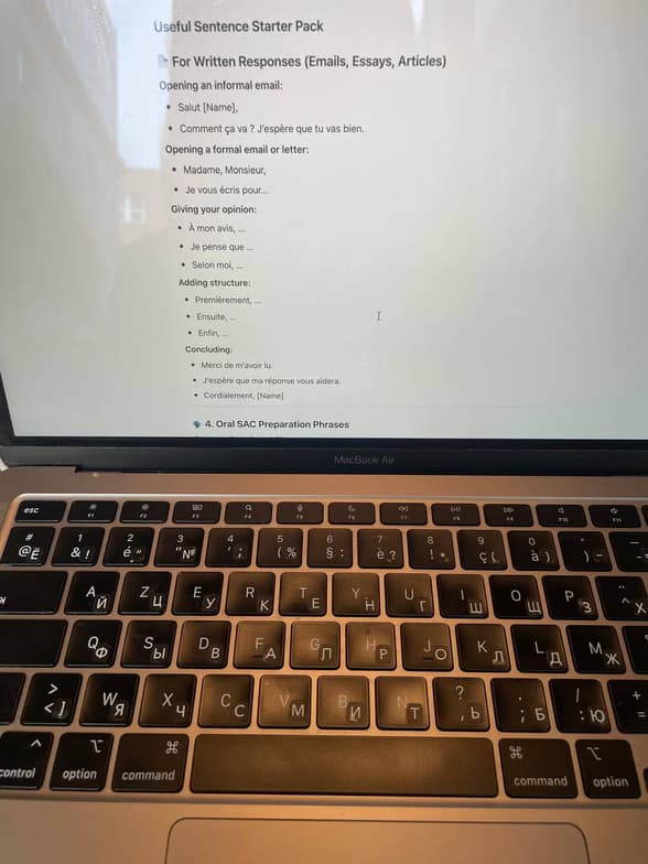 French learning materials by Diana