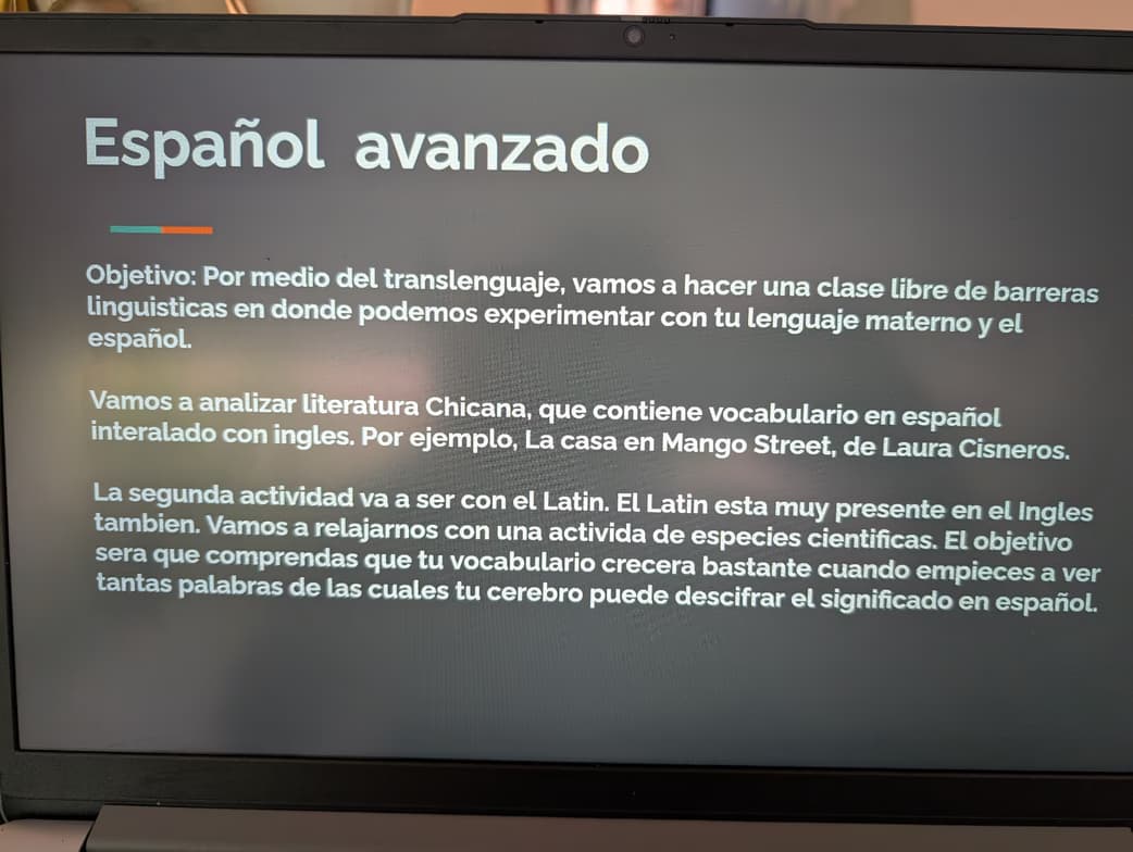 Spanish learning materials by Adriana