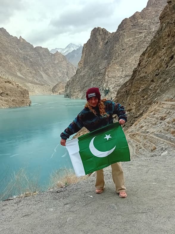 Travel snapshot of Michela during a trip