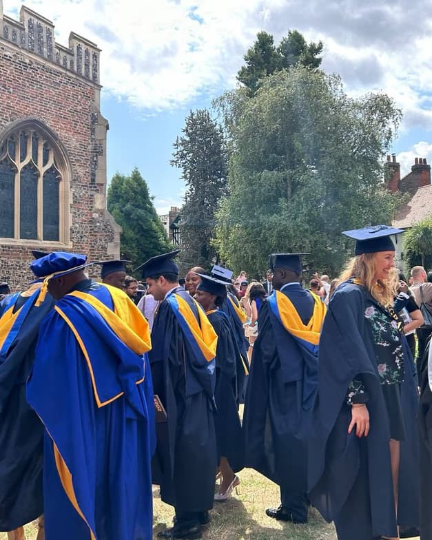 Graduation ceremony photo of Christoforos