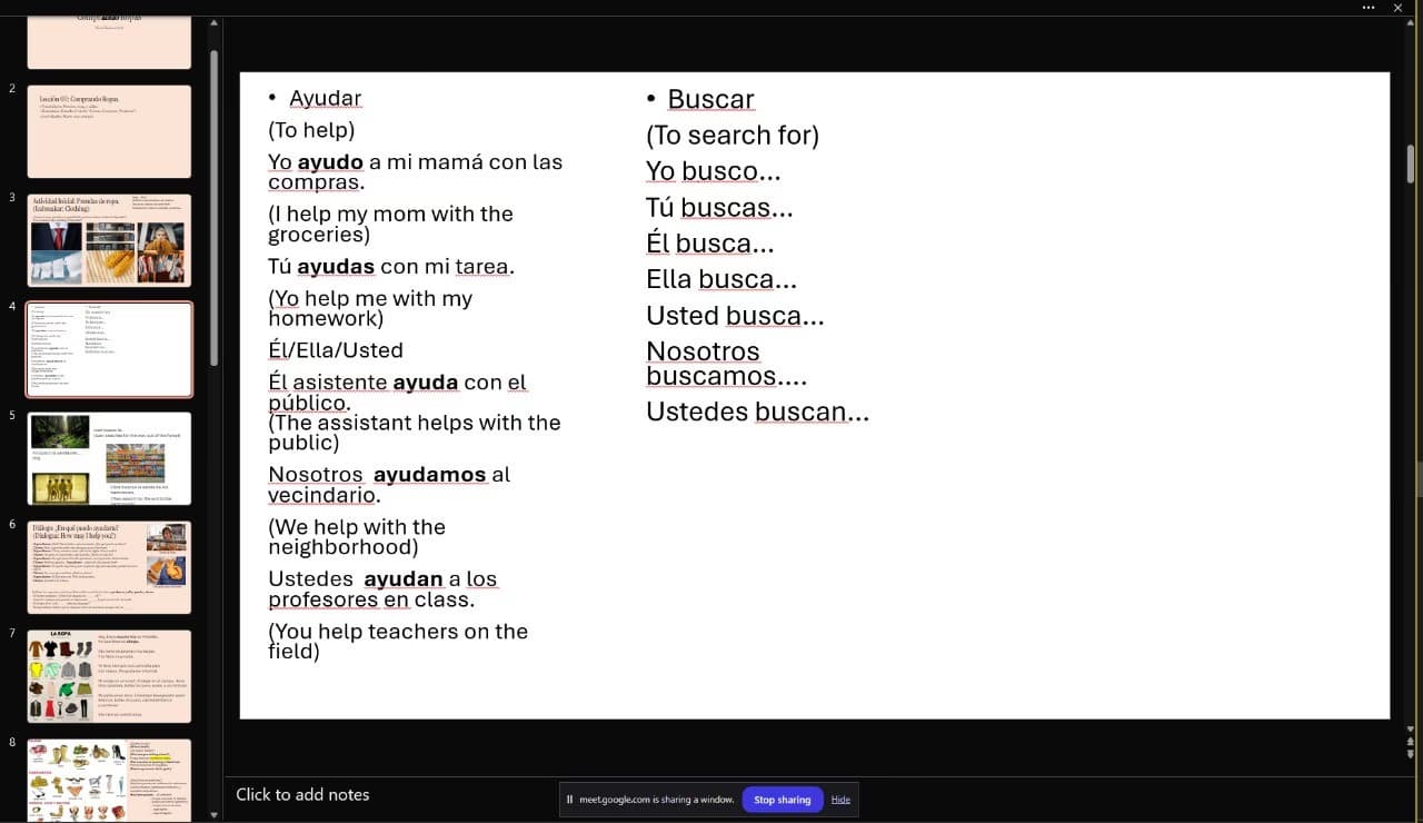 Spanish learning materials by Anaris