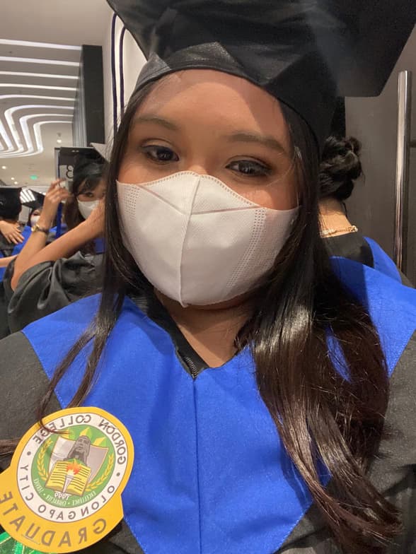 Graduation ceremony photo of Kathleen