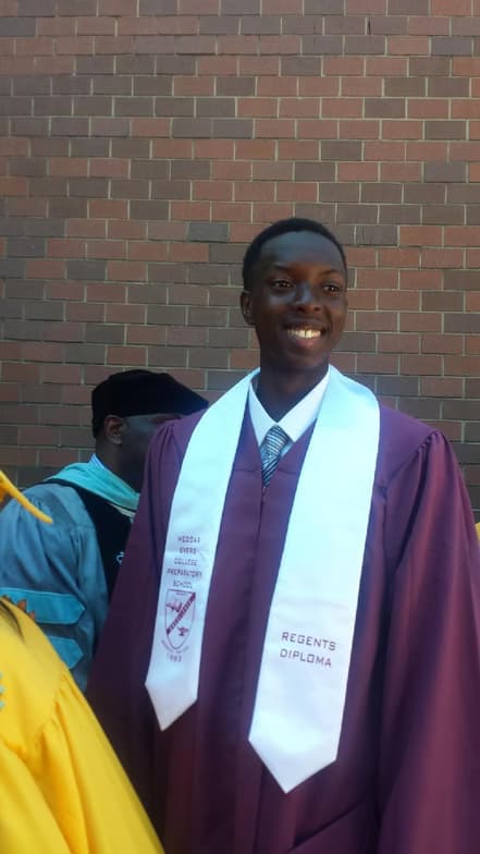 Graduation ceremony photo of Chukwubuikem