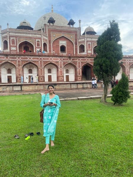Travel snapshot of Bhavana during a trip
