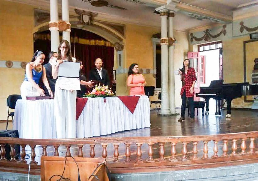 Graduation ceremony photo of Ana