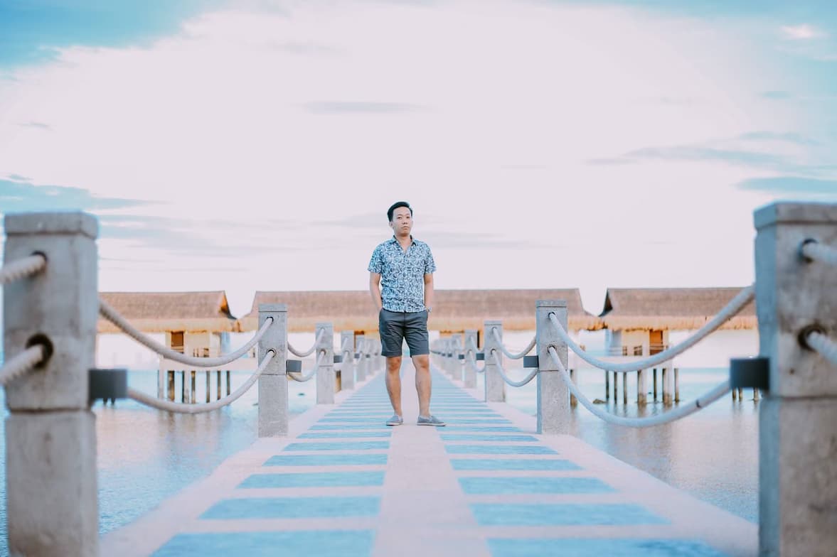 Travel snapshot of Ryan during a trip