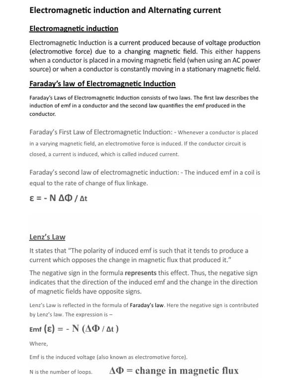 Physics learning materials by Priyanka