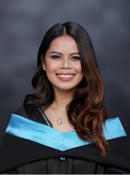 Graduation ceremony photo of Rovina