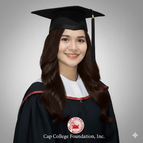 Graduation ceremony photo of Ronielyn