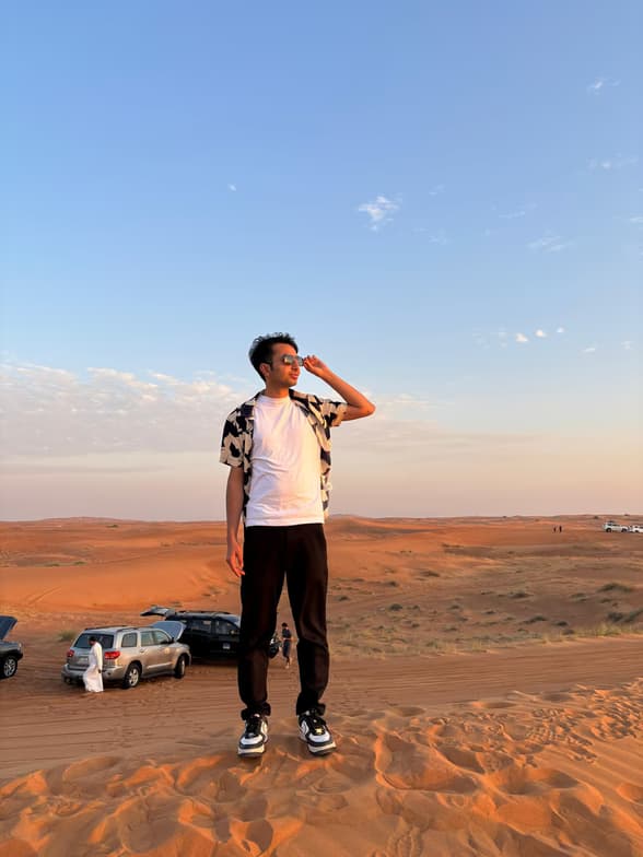 Travel snapshot of TATHAGAT GHANASHYAM during a trip