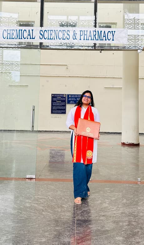 Graduation ceremony photo of Shivanshi