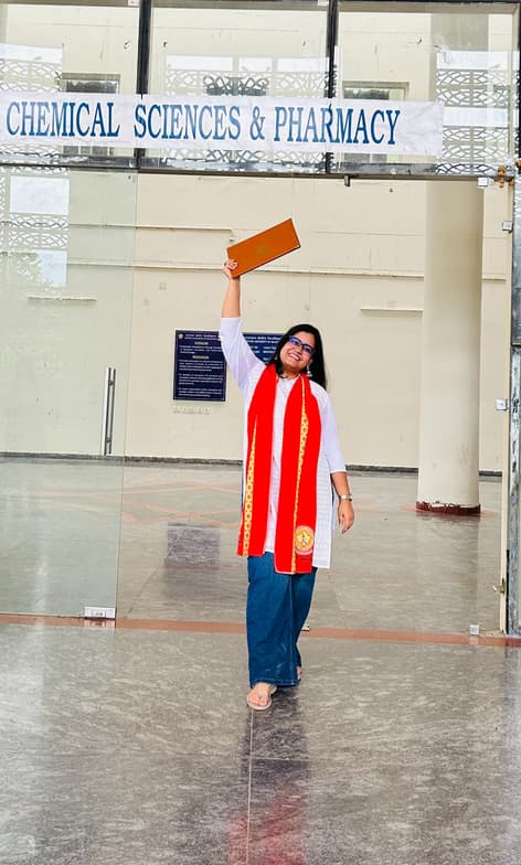Graduation ceremony photo of Shivanshi
