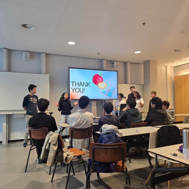 Nancy conducting a lesson