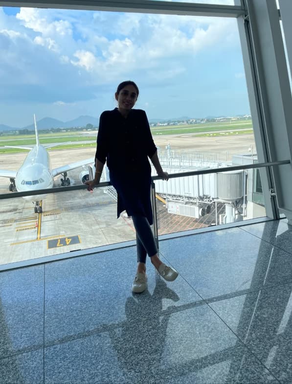 Travel snapshot of Harsimran during a trip