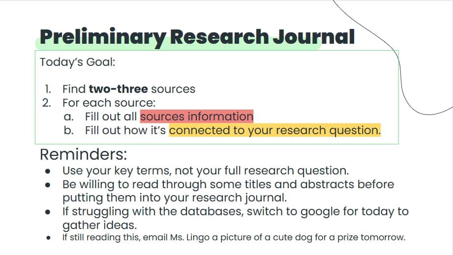 English learning materials by Tiffany