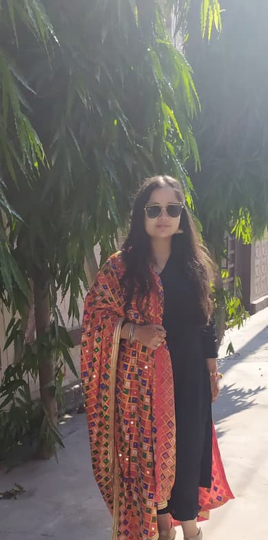 Shagun enjoying a hobby outside teaching