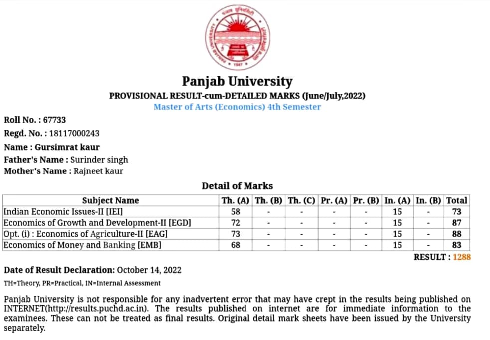 Verified degree or teaching certification of Gursimrat