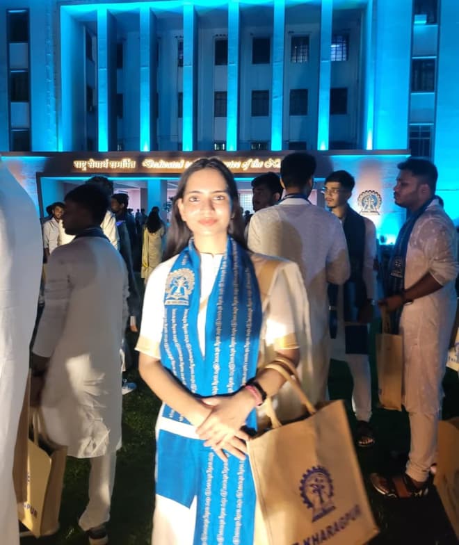 Graduation ceremony photo of Ananya