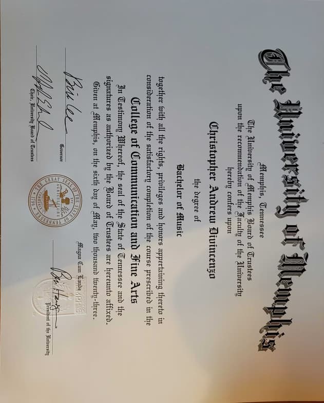 Verified degree or teaching certification of Christopher